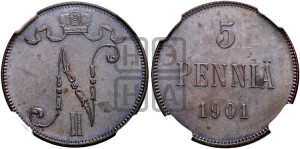 5 пенни 1901 года