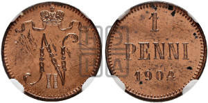 1 пенни 1904 года