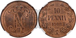 10 пенни 1908 года