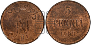 5 пенни 1908 года