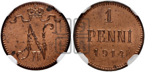 1 пенни 1914 года