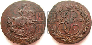 2 копейки 1765 года ММ (ММ, Красный  монетный двор)