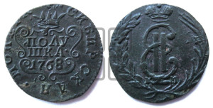 Полушка 1768 года КМ (для Сибири)