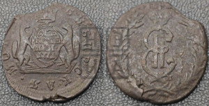 2 копейки 1771 года КМ (для Сибири)