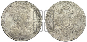 1 рубль 1780 года СПБ/ИЗ (новый тип)