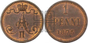 Пенни 1875 года