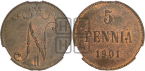 5 пенни 1901 года
