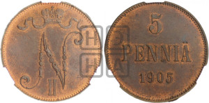 5 пенни 1905 года