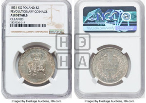 5 злотых 1831 года KG