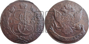 5 копеек 1789 года ММ (ММ, Красный  монетный двор)
