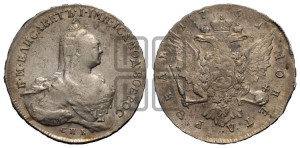 1 рубль 1761 года СПБ / Н К (СПБ, портрет “Ивановский”)