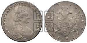 1 рубль 1778 года СПБ/ѲЛ (новый тип)