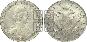 1 рубль 1778 года СПБ/ѲЛ (новый тип)