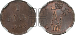 1 пенни 1902 года