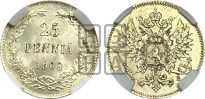 25 пенни 1909 года L