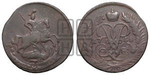 2 копейки 1758 года (гурт сетчатый)