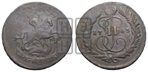 2 копейки 1763 года ММ (ММ, Красный  монетный двор)