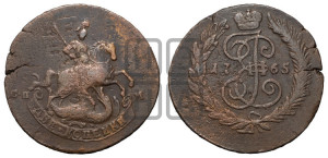 2 копейки 1765 года СПМ (СПМ, Санкт-Петербургский монетный двор)