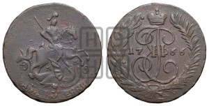 2 копейки 1766 года ММ (ММ, Красный  монетный двор)