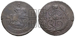 2 копейки 1766 года ММ (ММ, Красный  монетный двор)