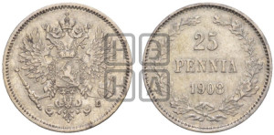 25 пенни 1908 года L