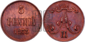 5 пенни 1873 года