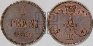 1 пенни 1881 года