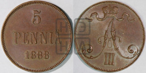 5 пенни 1888 года