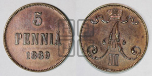 5 пенни 1889 года