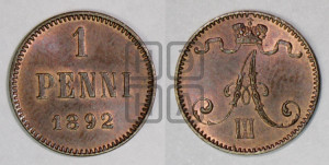 1 пенни 1892 года
