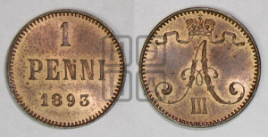 1 пенни 1893 года