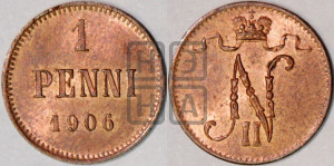 1 пенни 1906 года