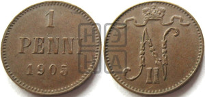 1 пенни 1905 года