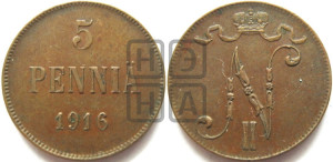 5 пенни 1916 года