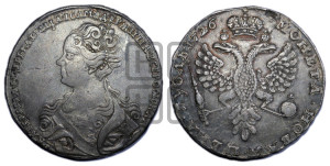 1 рубль 1726 года (Портрет влево, Московский тип, хвост орла узкий)