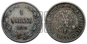 1 марка 1890 года L