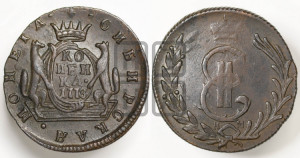 1 копейка 1778 года КМ (для Сибири)