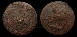 2 копейки 1759 года (гурт сетчатый)