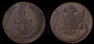 5 копеек 1766 года ЕМ (ЕМ, Екатеринбургский монетный двор)