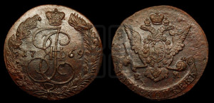5 копеек 1769 года ЕМ (ЕМ, Екатеринбургский монетный двор)