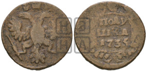 Полушка 1735 года (грудь узкая, в крыле 9-10 перьев)