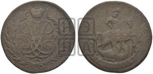 2 копейки 1757 года (гурт сетчатый)