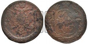 5 копеек 1766 года ЕМ (ЕМ, Екатеринбургский монетный двор)