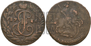 2 копейки 1766 года ММ (ММ, Красный  монетный двор)