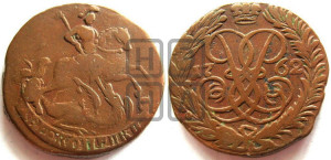 2 копейки 1762 года (гурт сетчатый)