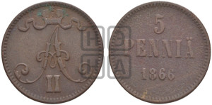 5 пенни 1866 года