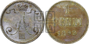 1 пенни 1892 года