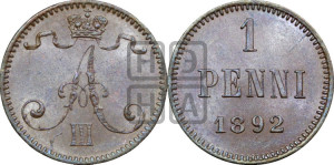 1 пенни 1892 года