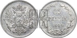 25 пенни 1909 года L