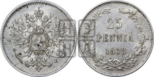 25 пенни 1909 года L